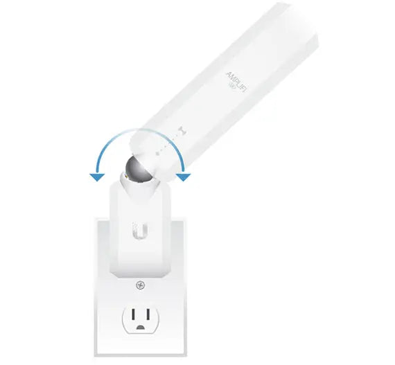 UBIQUITI AmpliFi High Density Mesh Point with adjustable antenna for enhanced Wi-Fi coverage.