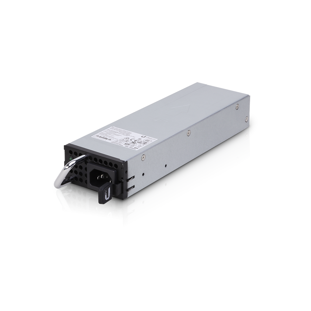 Ubiquiti EdgePower 54V 150W AC Power Supply Unit with compact design and clear labeling.