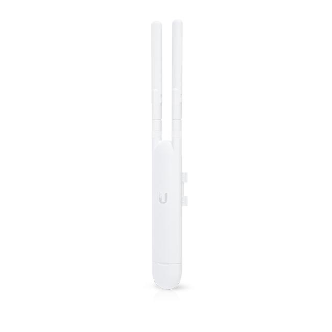 Ubiquiti UniFi AC Mesh UAP-AC-M outdoor access point with dual-band antennas and weather-resistant design.