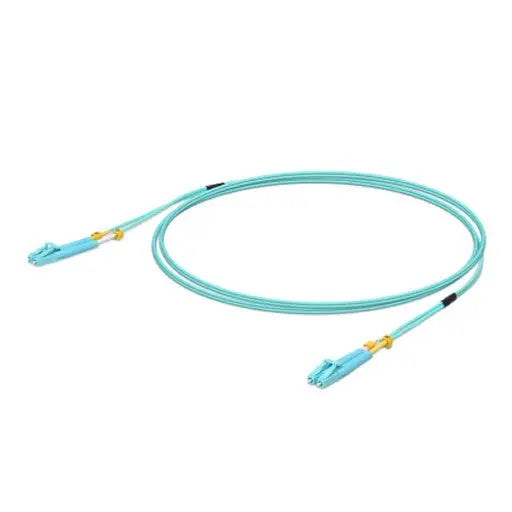 Ubiquiti Unifi ODN Fiber Cable, 0.5m MultiMode LC-LC with LC connectors for high-speed data transfer.