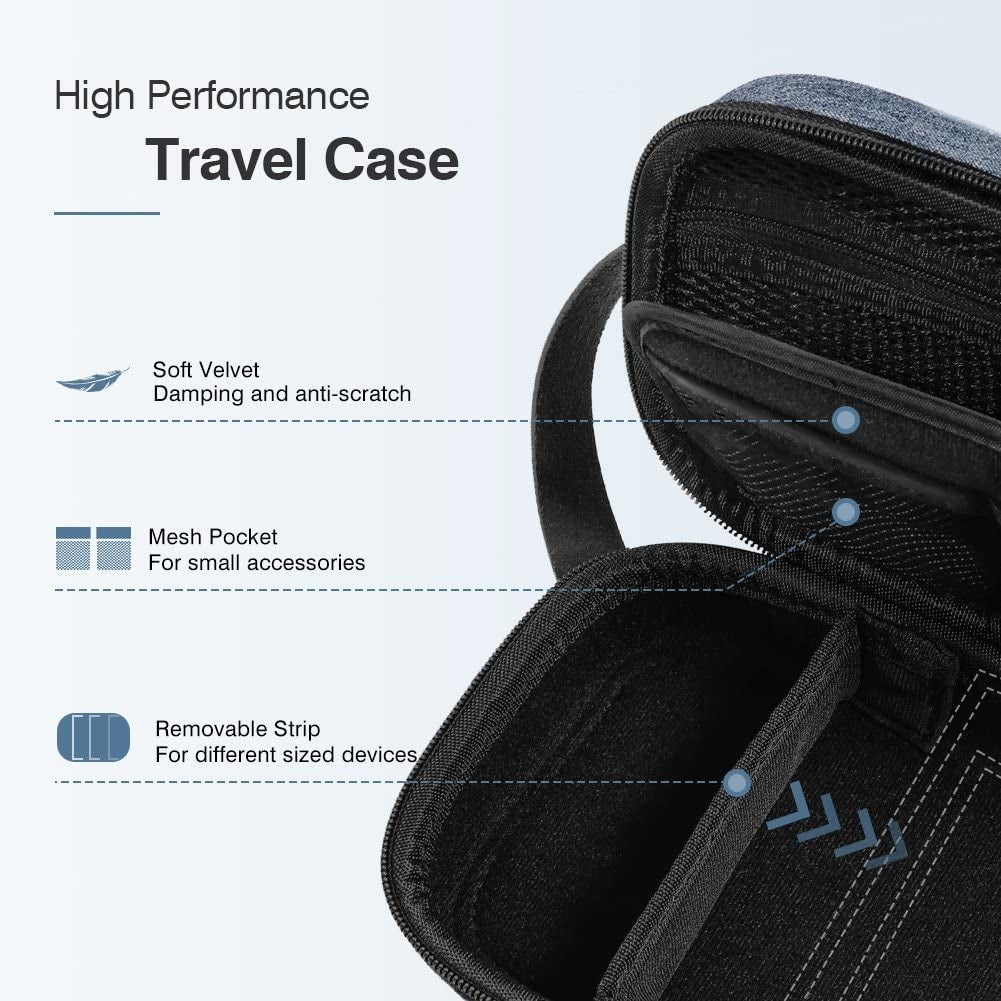 UGREEN 50903 Portable Accessories Travel Storage Bag in black, showcasing its compact design and multiple compartments for organization.