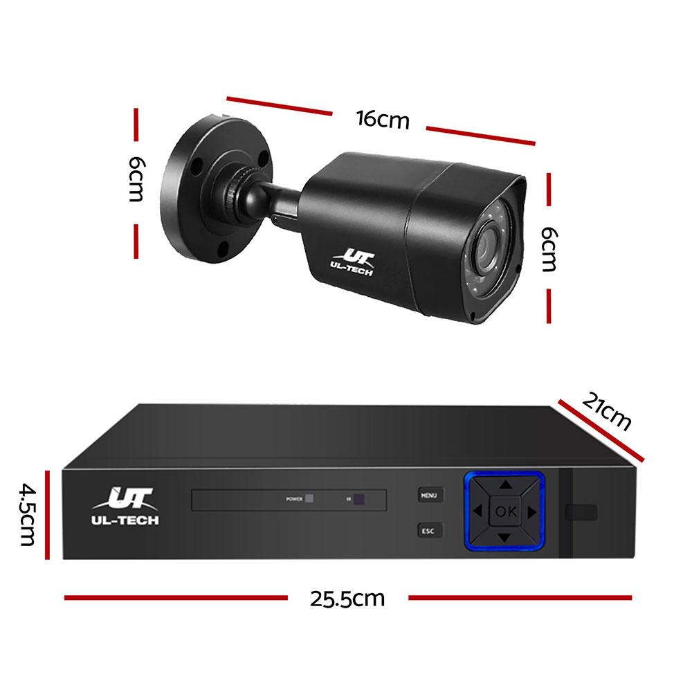 UL-tech CCTV Camera Home Security System with 8 channels and 1TB hard drive, showcasing high-definition cameras and DVR.