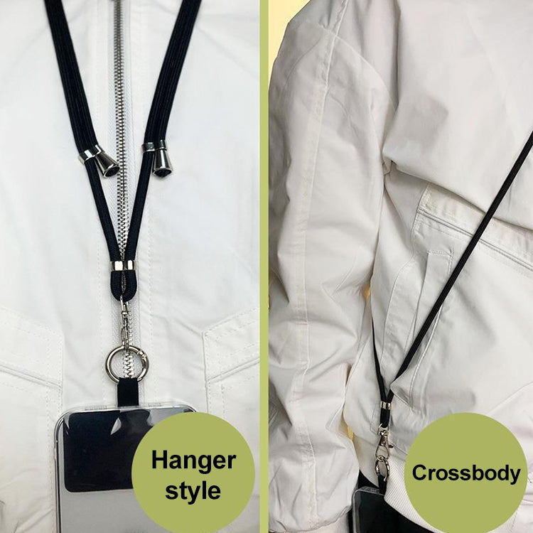 Universal Adjustable Crossbody Phone Lanyard in Red, featuring a durable nylon design and adjustable length for hands-free convenience.