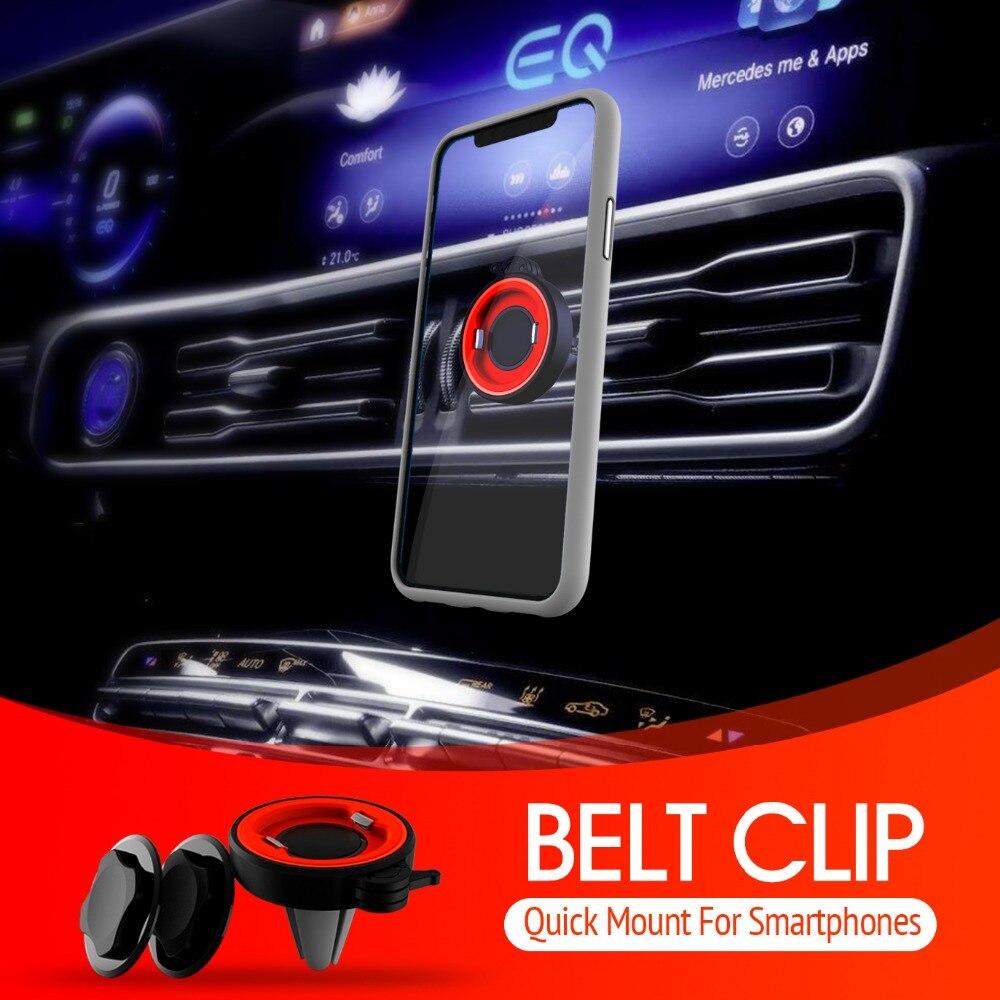 Universal Car Phone Holder Quick Mount Air Vent Clip, designed for secure smartphone placement in vehicles without magnets.