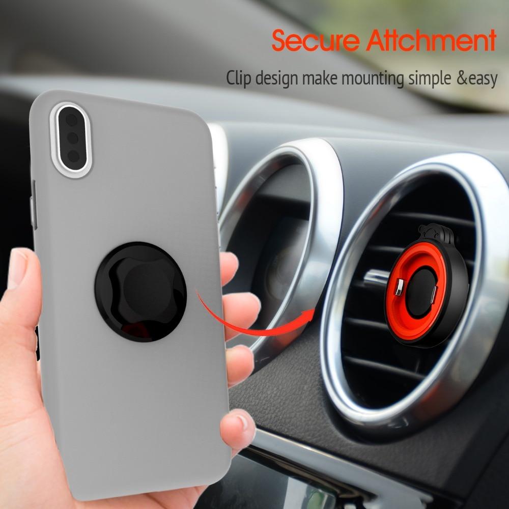 Universal Car Phone Holder Quick Mount Air Vent Clip, designed for secure smartphone placement in vehicles without magnets.