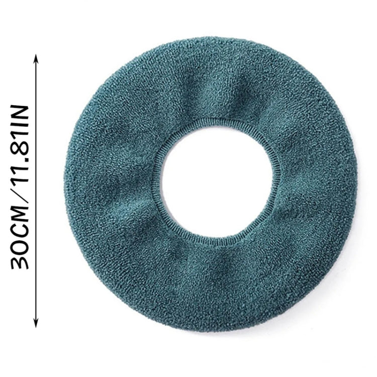 Universal Knitted Washable Toilet Pad in soft knitted fabric, designed for comfort and warmth, fits various toilet seat shapes.