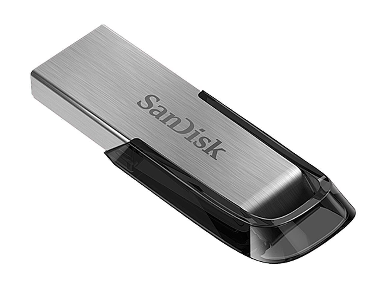 SanDisk 512GB Ultra Flair CZ73 USB 3.0 Flash Drive with sleek design and USB connector.