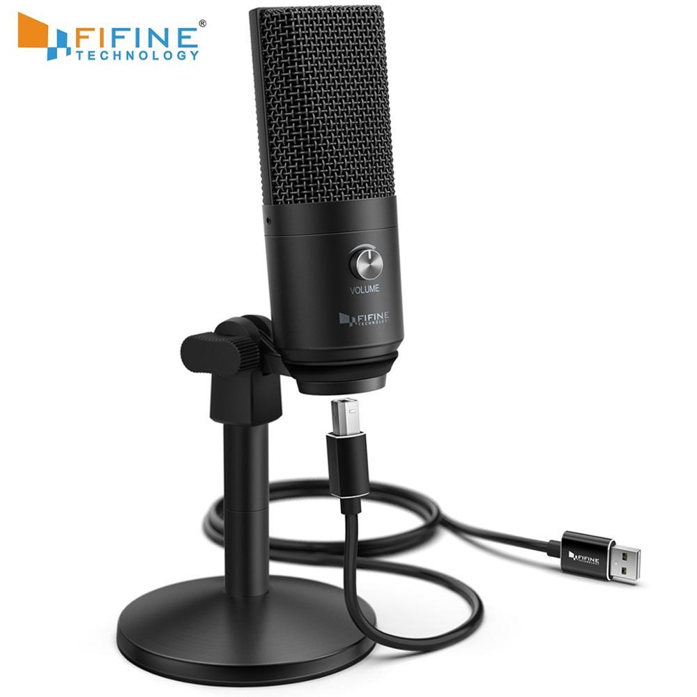 USB Microphone for Mac and PC, featuring a sleek tabletop design and cardioid polar pattern for optimal sound capture.