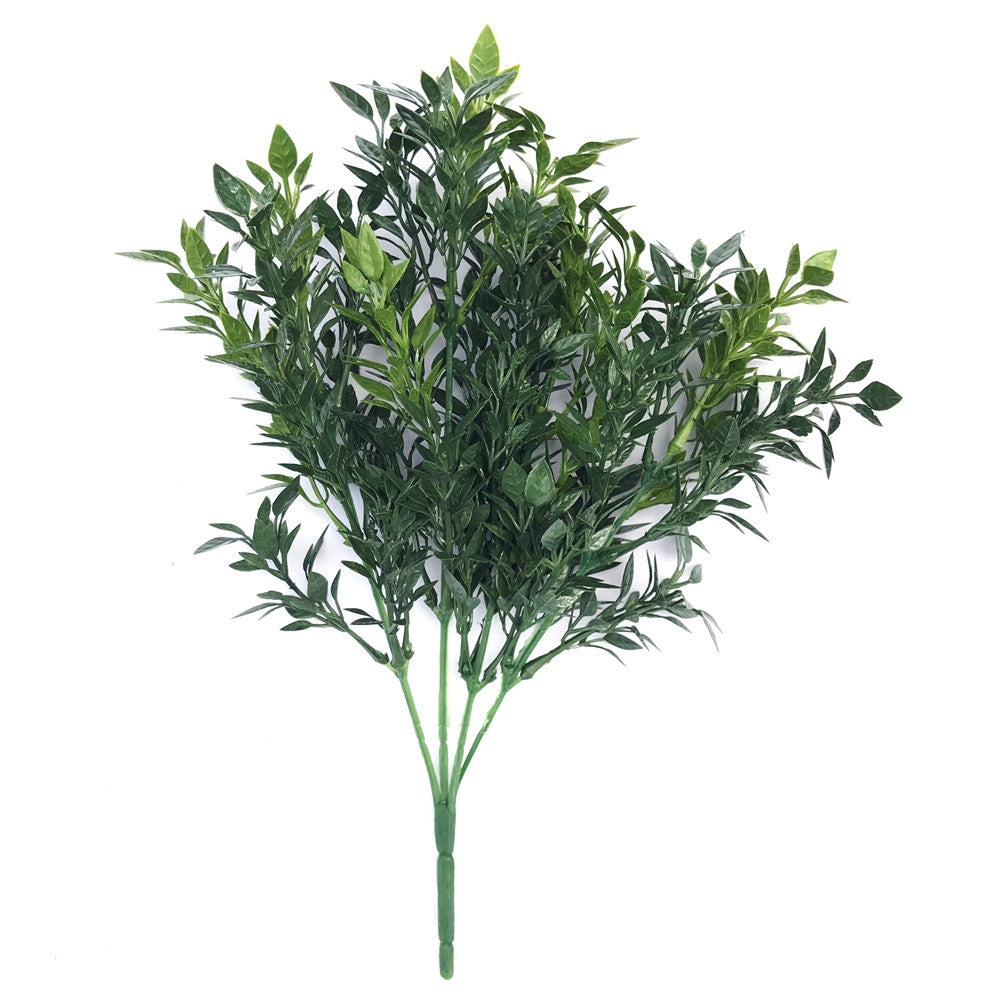 A 30cm UV Artificial Boxwood Stem featuring realistic foliage in various shades, ideal for outdoor decoration and green wall arrangements.