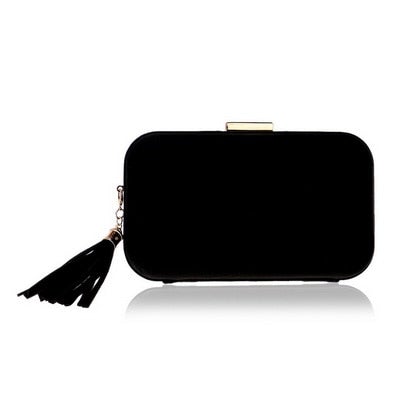 A luxurious velvet evening bag for women featuring a rhinestone flower design, perfect for parties and formal occasions.