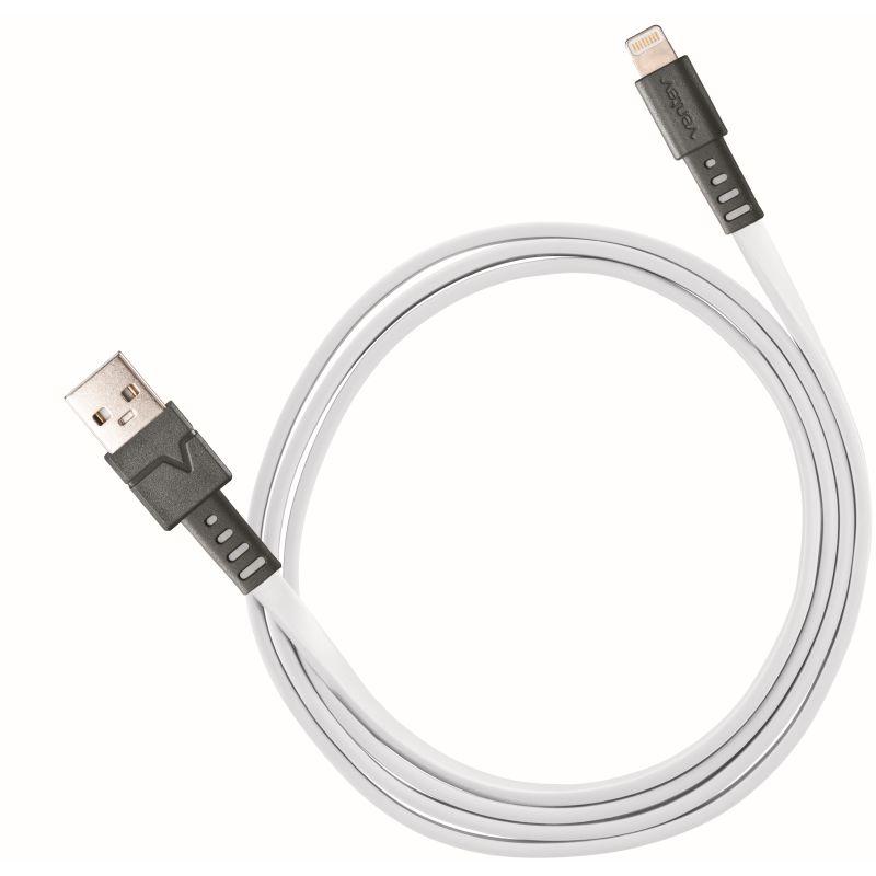 VENTEV LTG Cable 3.3ft in white, showcasing its sleek design and durable build.