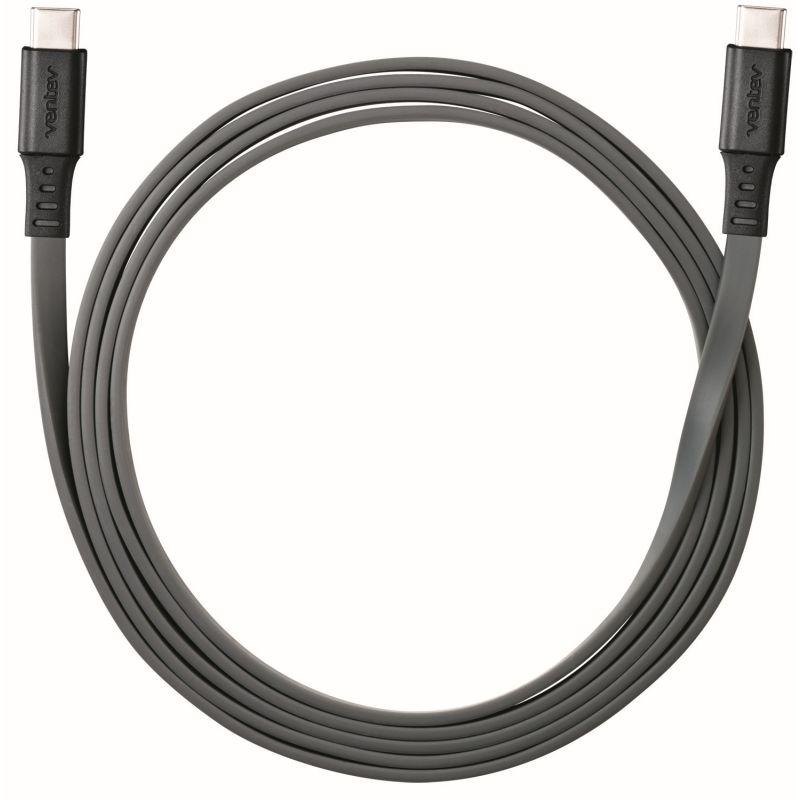 VENTEV USBC-USBC Cable 6ft, showcasing its durable design and USB-C connectors.