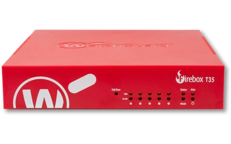 WatchGuard Firebox T35 security appliance with 3-year Basic Security Suite, designed for robust network protection.