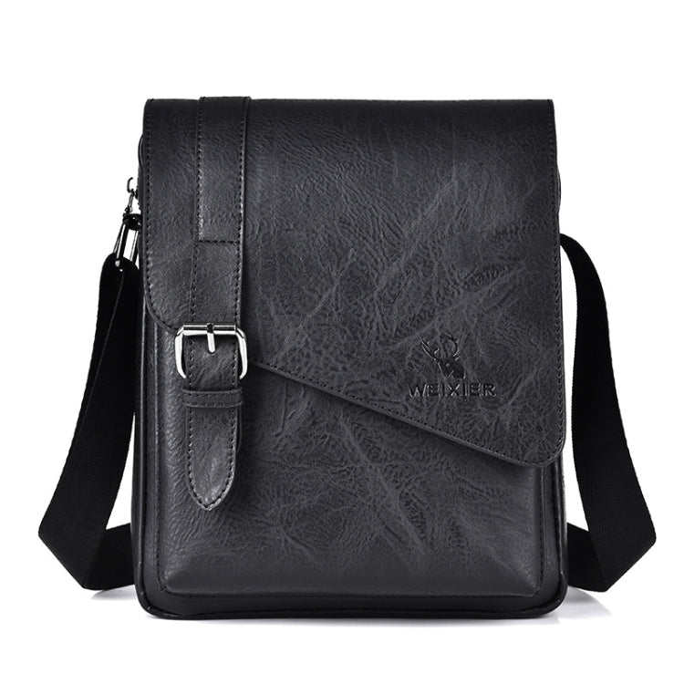 WEIXIER D266 Retro Crossbody Large Capacity Messenger Bag in a stylish design, showcasing adjustable strap and spacious compartments.