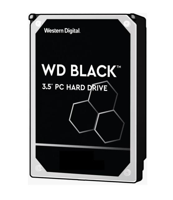 Western Digital WD Black 10TB 3.5' HDD with SATA 6gb/s interface and 7200RPM speed, designed for high performance and reliability.