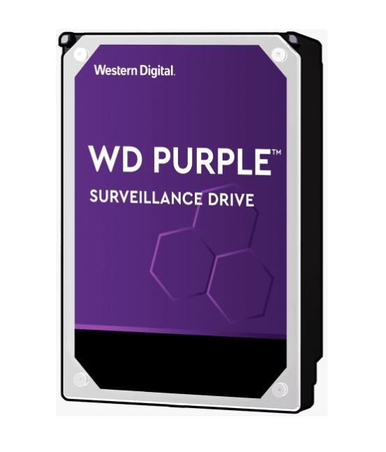 Western Digital WD Purple 8TB Surveillance HDD, 3.5 inches, designed for 24/7 security systems with 7200RPM speed and 256MB cache.