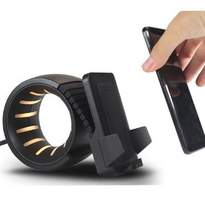 Wheel Of Power Mobile Wireless Charger with adjustable angle and LED light show, designed for fast wireless charging.