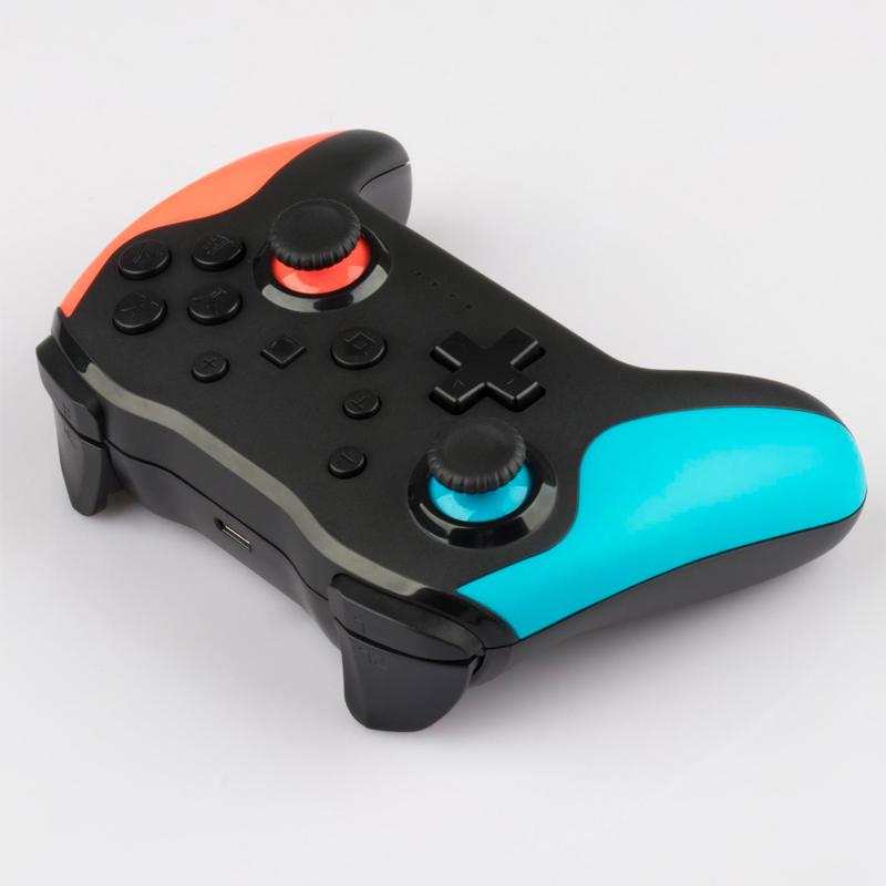 Wireless Bluetooth Gamepad for Nintendo Switch and Switch Lite, featuring a sleek design and ergonomic grip, ideal for gaming.