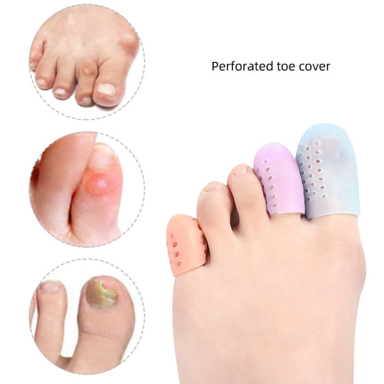 High-quality SEBS toe protective covers designed for comfort and breathability, featuring holes for airflow and customizable length.