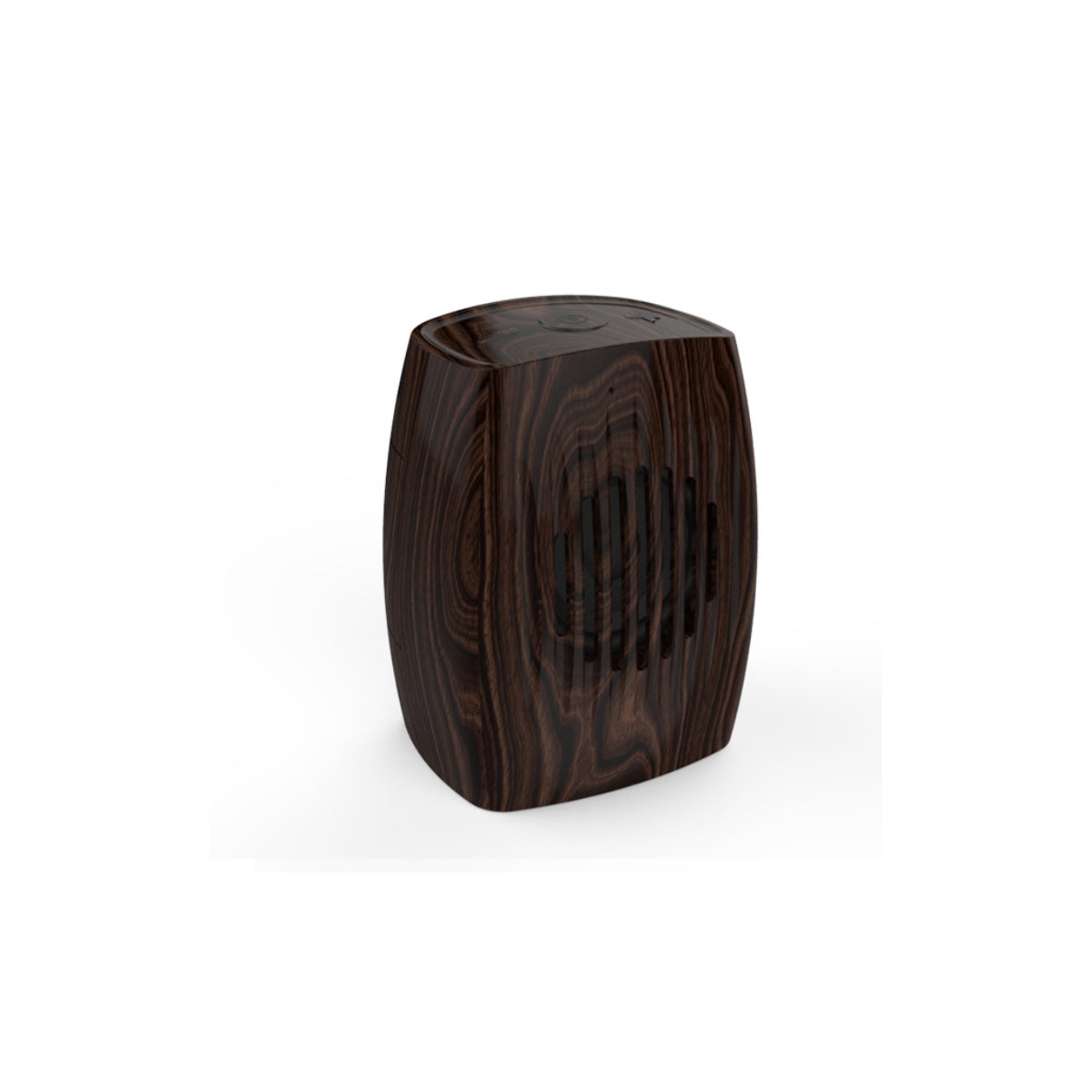 Wood Look Retro Bluetooth Speaker with a classic wood finish, showcasing its stylish design and compact size.