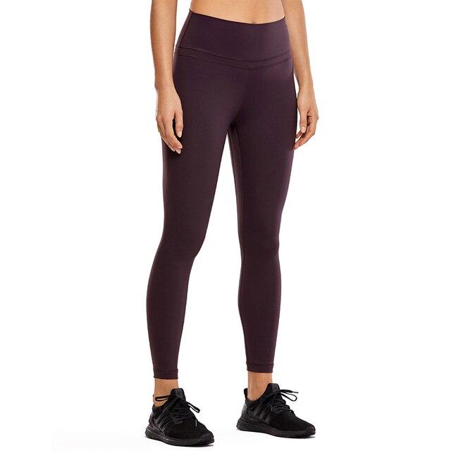 Women's Naked Feeling High Waist Tight Yoga Pants in black, showcasing a high waist design and ankle-length fit, perfect for workouts.