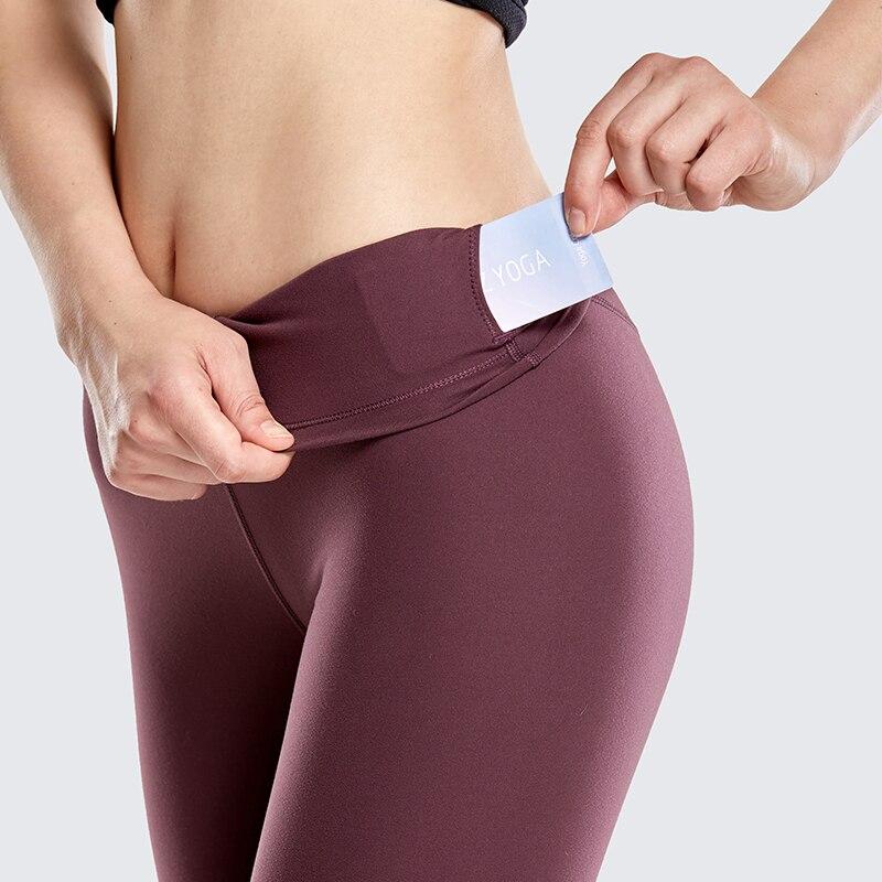 Women's Naked Feeling II High Waist Yoga Leggings in black, featuring a high waist and side pocket for convenience during workouts.