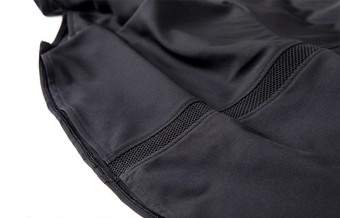 Women's Quick Dry High Waisted Tennis Skirt in black with pleated design and pockets, perfect for sports and casual wear.