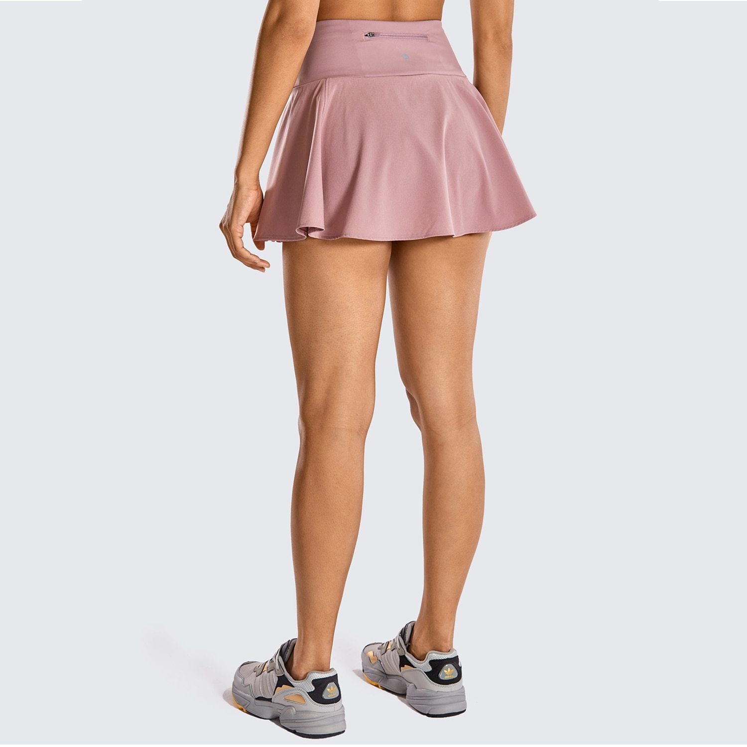 Women's Quick Dry High Waisted Tennis Skirt in black with pleated design and pockets, perfect for sports and casual wear.