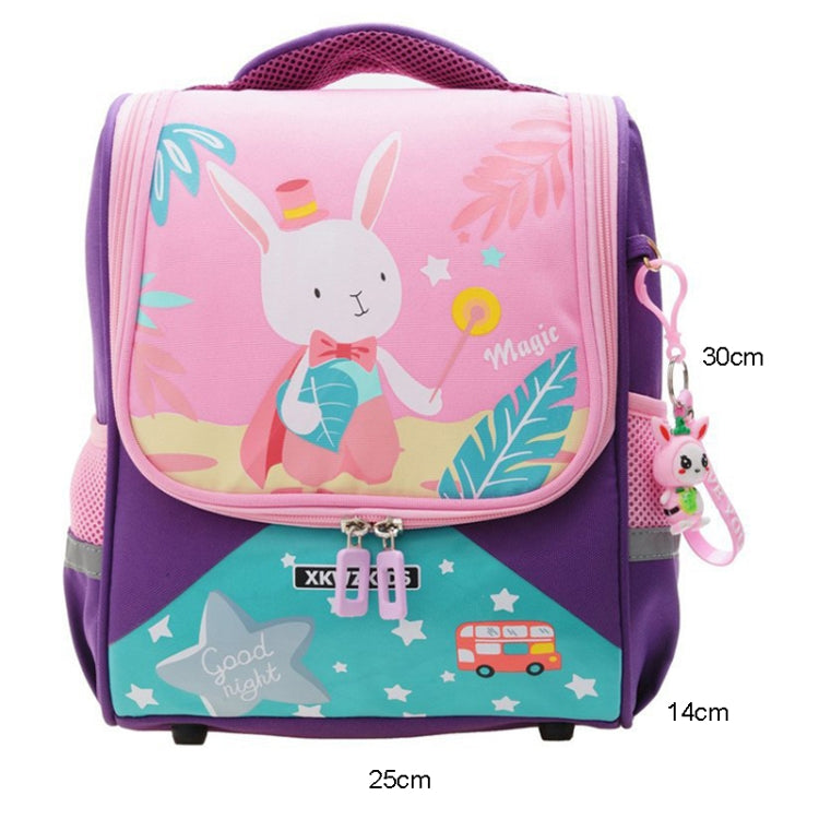 XKWZKIDS Kindergarten Children School Bag featuring a cute cartoon design, padded shoulder straps, and spacious compartments for kids.