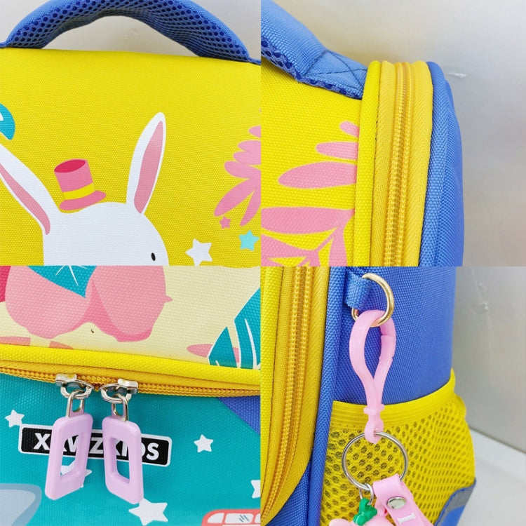 XKWZKIDS Kindergarten Children School Bag featuring a cute cartoon design, padded shoulder straps, and spacious compartments for kids.