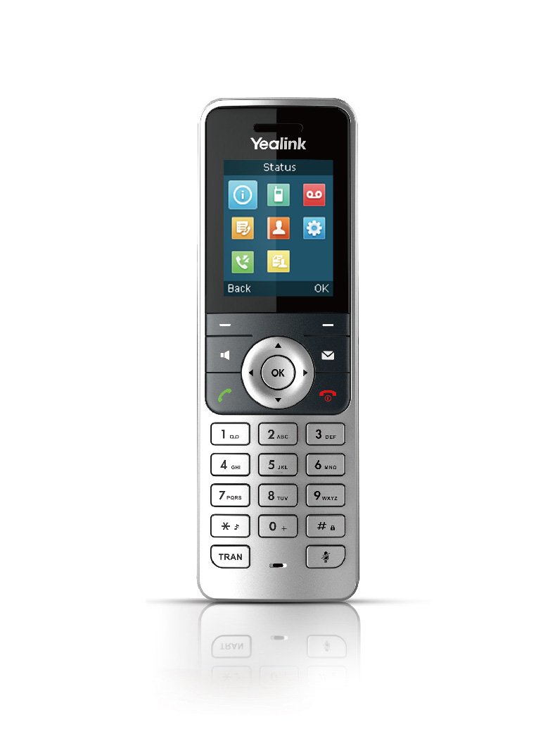 YEALINK W53H SIP DECT IP Phone Handset with a compact design and 1.8-inch color screen, ideal for handsfree communication.