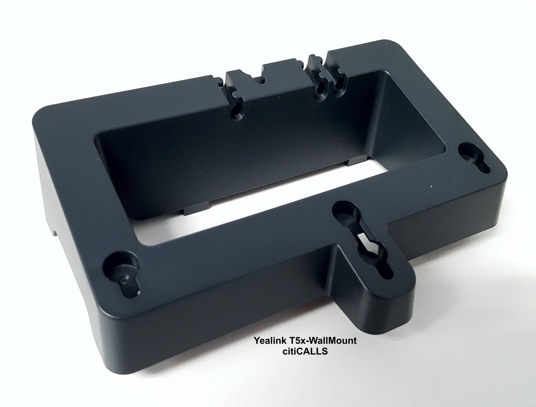 Yealink wall mounting bracket designed for T5 phone range, showcasing its sturdy build and sleek design.