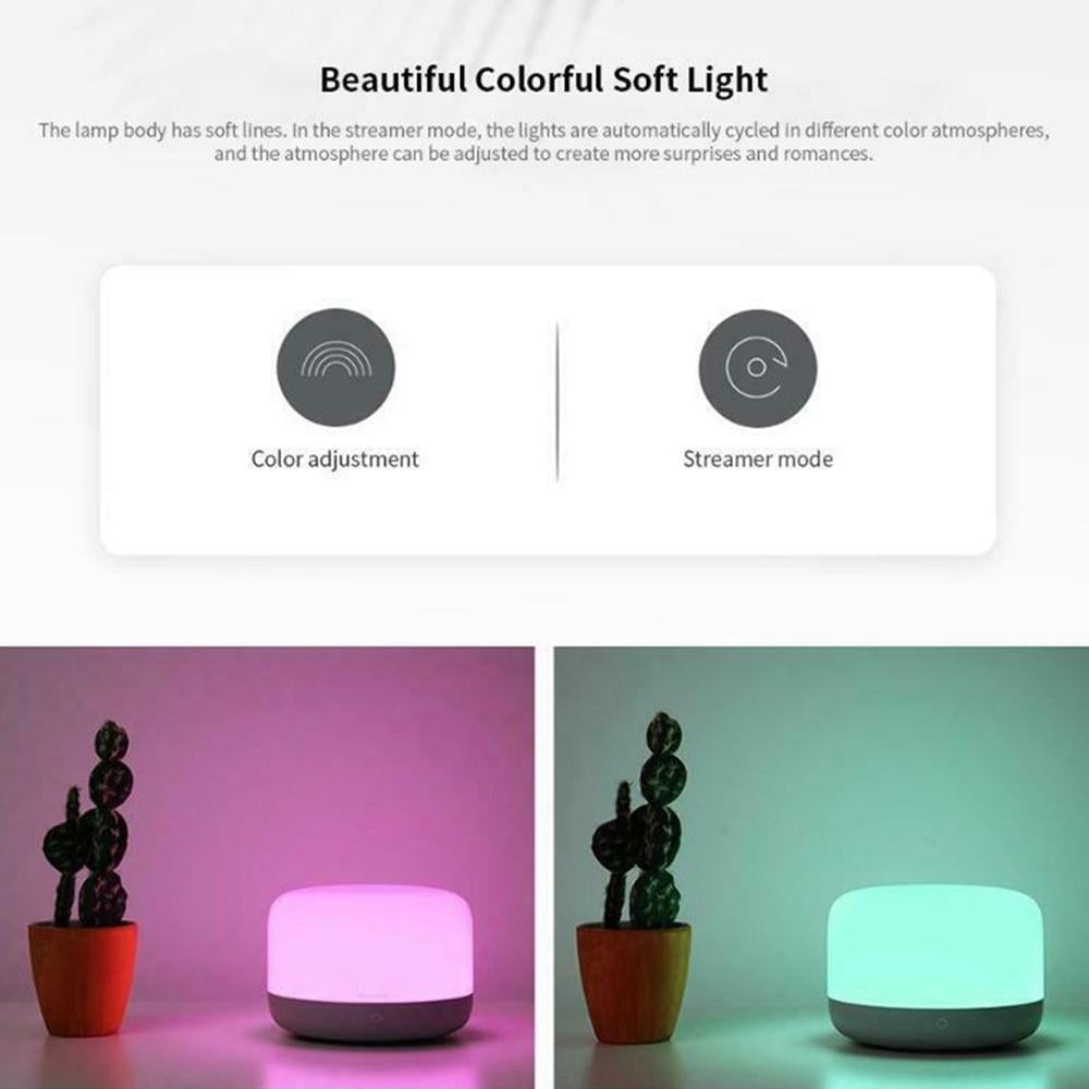 YEELIGHT LED Bedside Lamp D2 with touch controls and modern design, perfect for smart home integration.