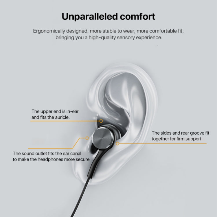 Yesido YH40 wired earphones with 3.5mm plug, featuring a braided cable and built-in microphone for high-fidelity sound.