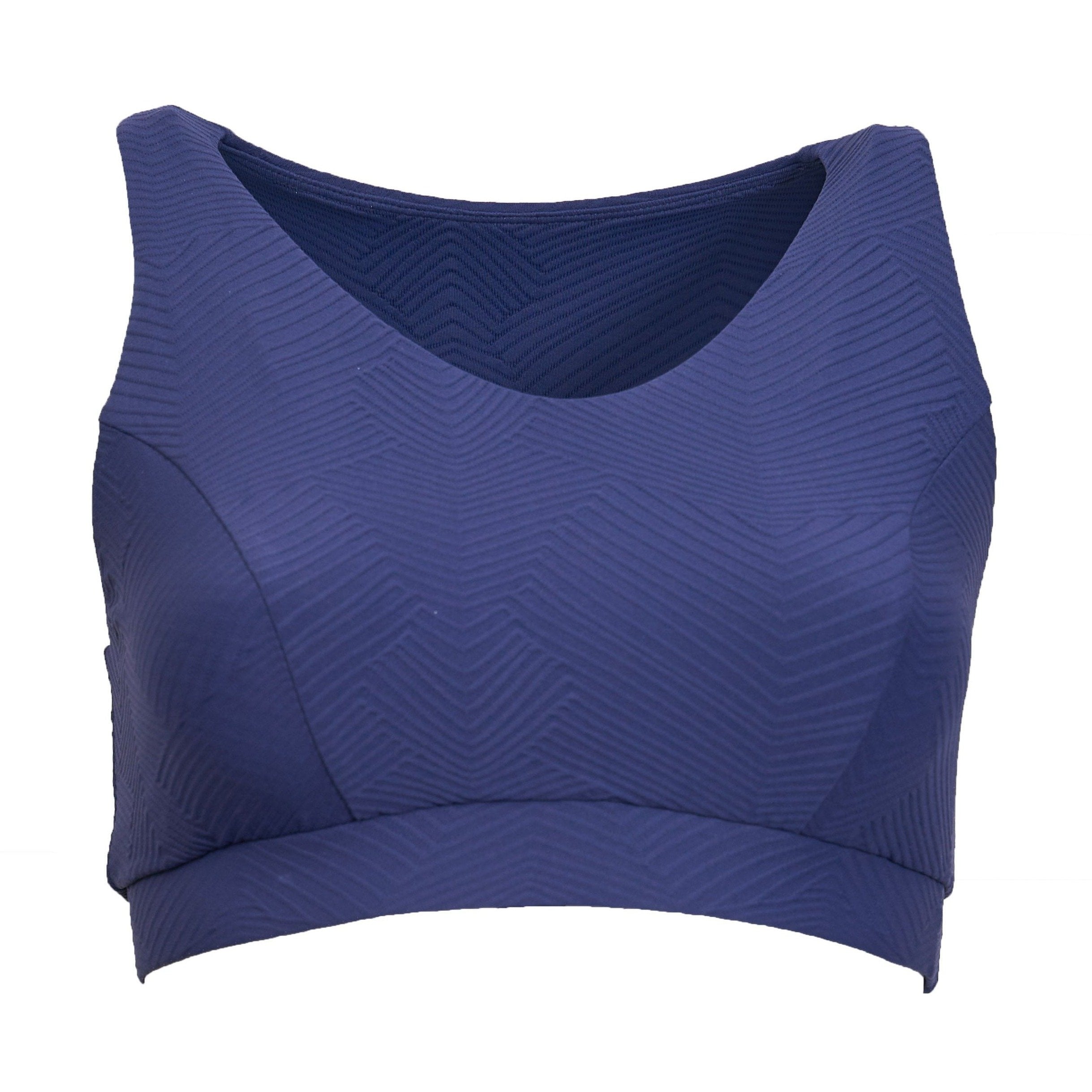 Classic Performance Bra Top featuring an Ink Ridges Pattern, designed for maximum support and moisture-wicking comfort.