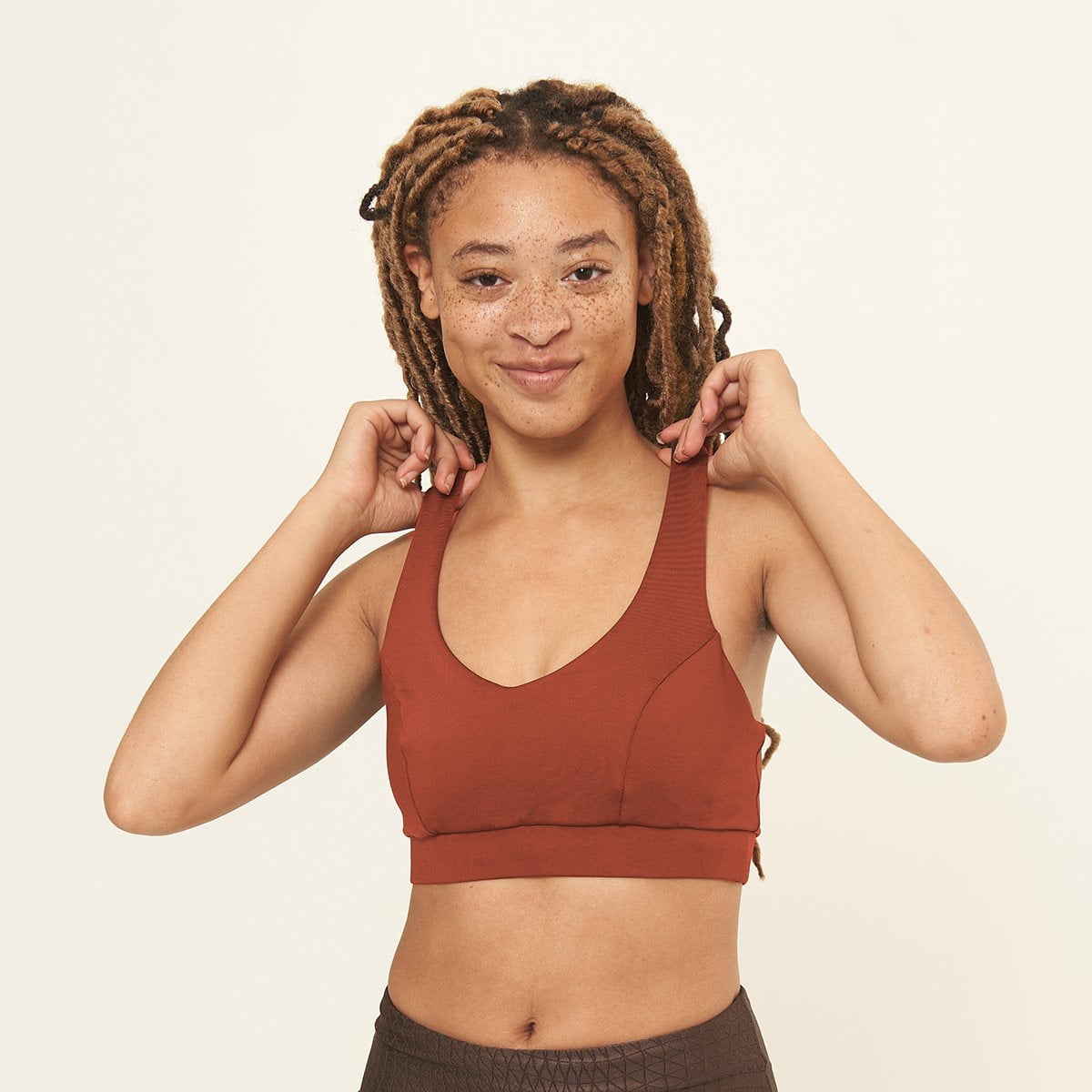 Main Classic Performance Bra Top - Persimmon Solid image