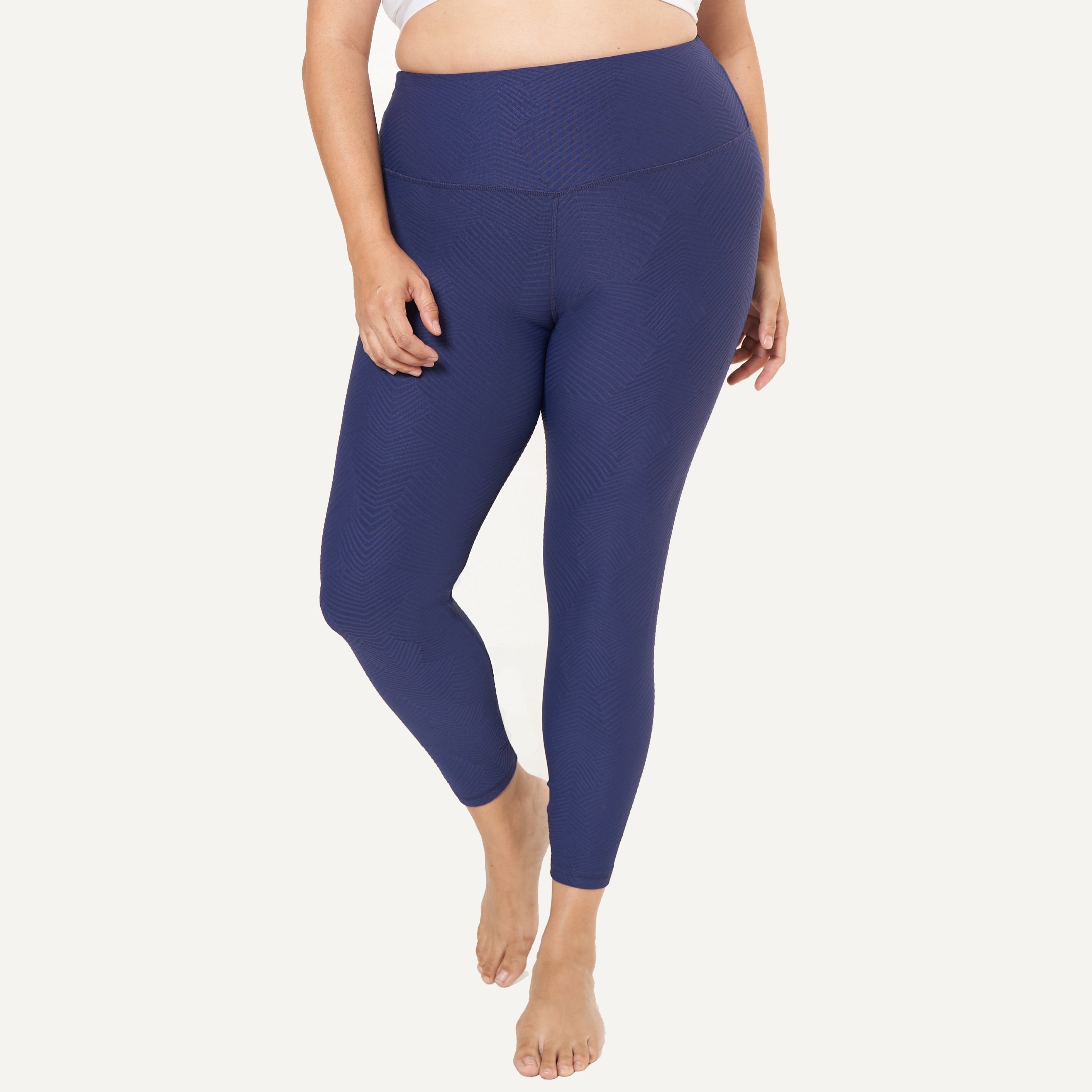 HI-Rise Leggings featuring Eclipse Ridges Pattern, showcasing a stylish design and high-rise fit for comfort and support.