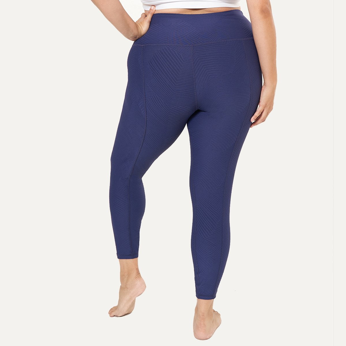 HI-Rise Leggings featuring Eclipse Ridges Pattern, showcasing a stylish design and high-rise fit for comfort and support.