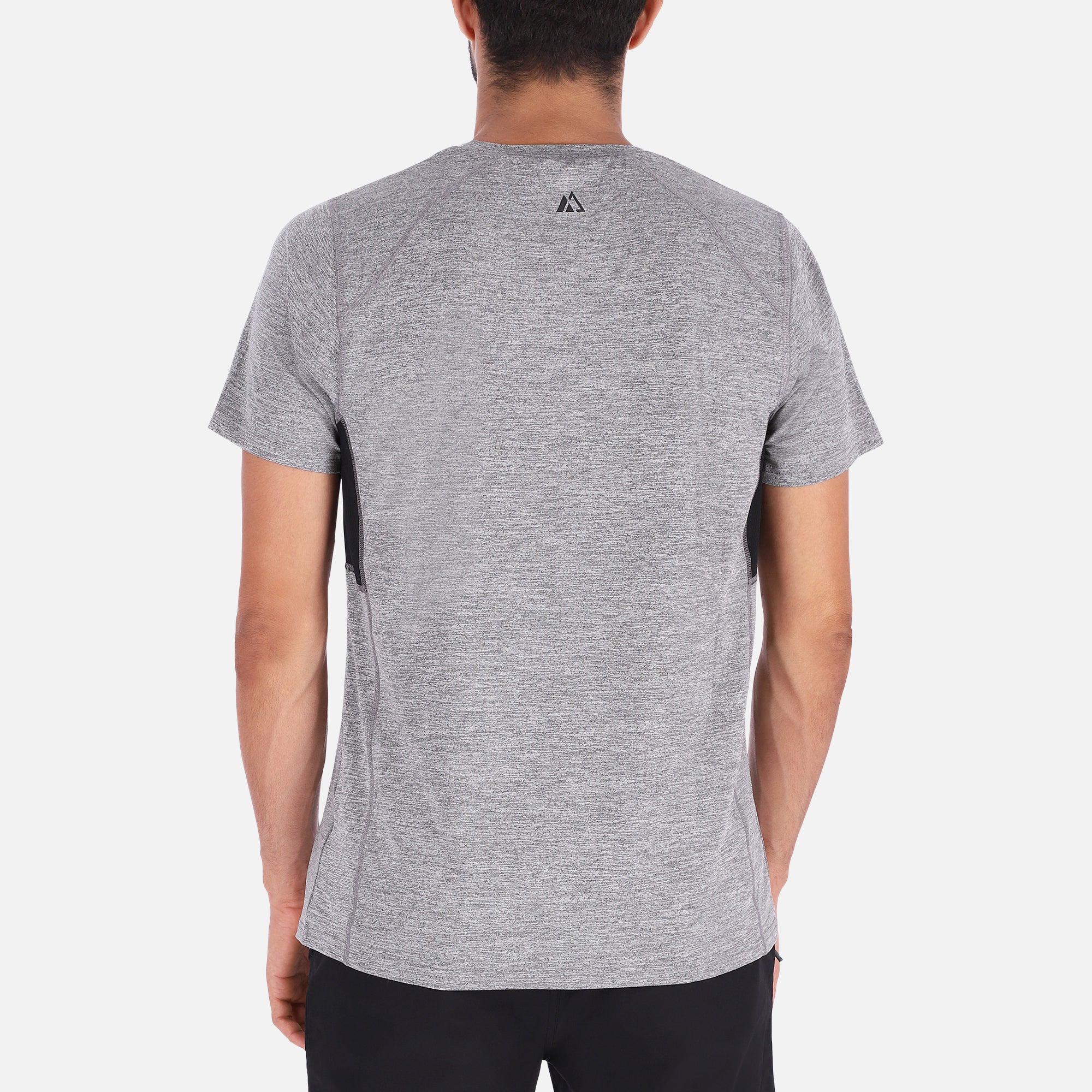 Gray QuickDry Shirt featuring ventilation system and soft fabric, perfect for outdoor activities.