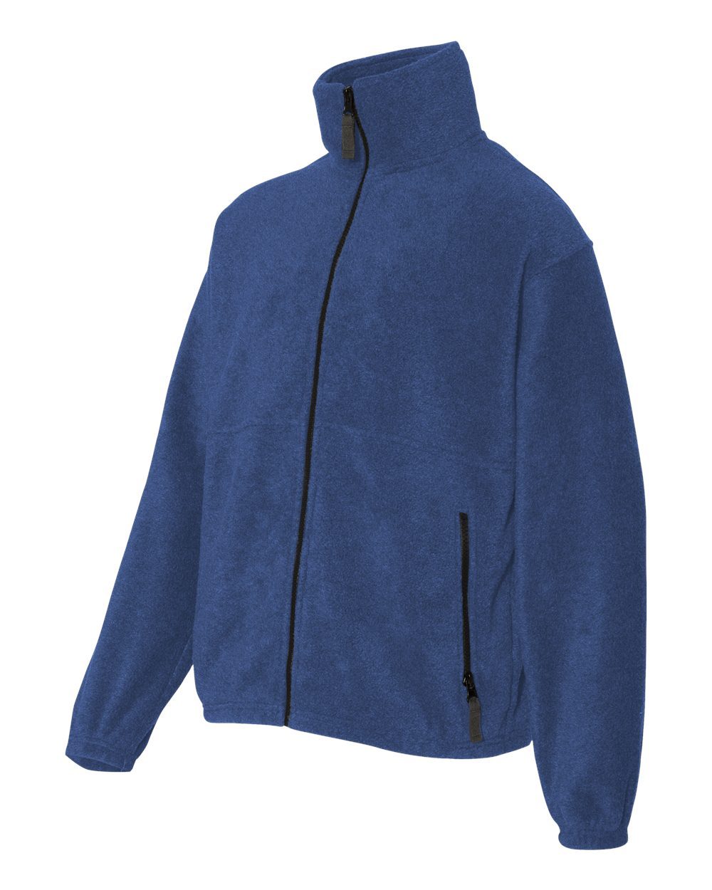 Sierra Pacific Youth Fleece Full-Zip Jacket in vibrant color with zippered pockets and elastic cuffs, perfect for outdoor activities.