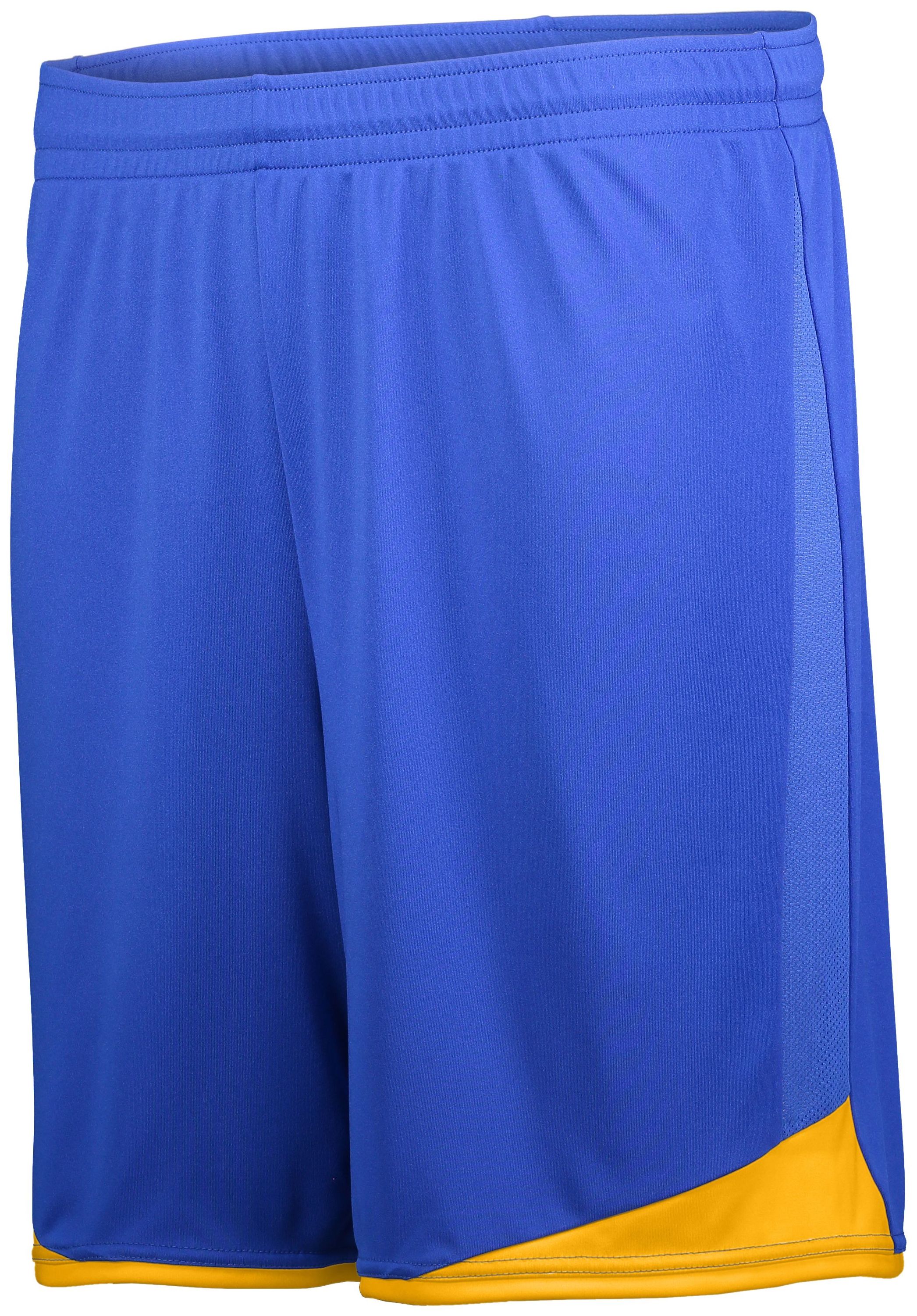 STAMFORD Athletic Shorts featuring moisture-wicking fabric, micro mesh inserts, and elastic waistband in vibrant colors.