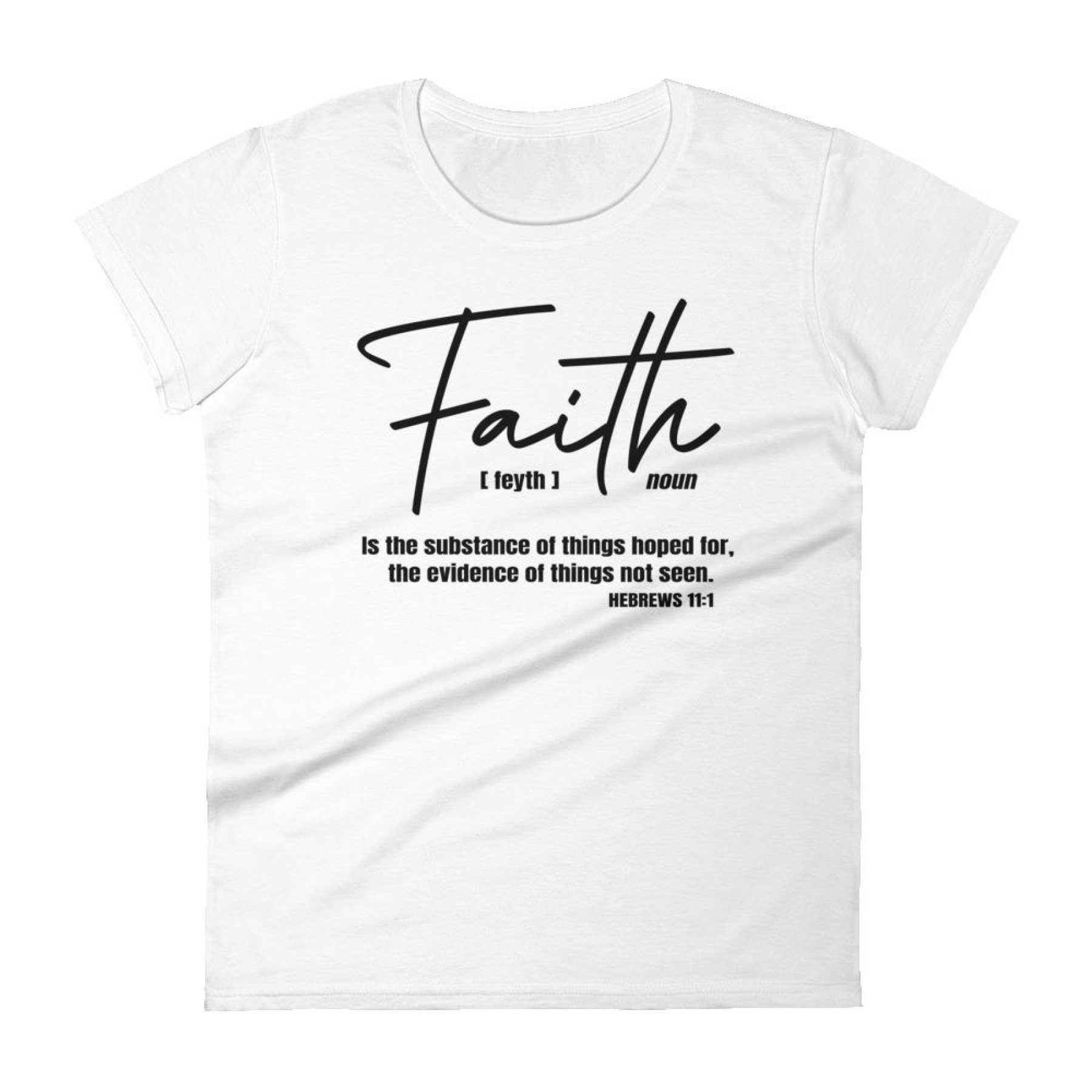 Main Womens T-Shirts, Faith Is The Substance Of Things Hoped For, Black image