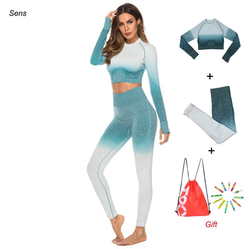 Main Winter Hot Sale Yoga Set Gym Set Gym Leggings Yoga Sport Leggings Spor image