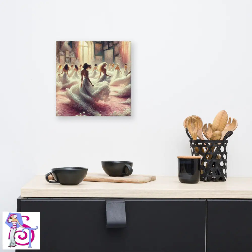 A vibrant canvas print showcasing vivid colors and a matte finish, hand-stretched over solid wood bars, perfect for home or office decor.