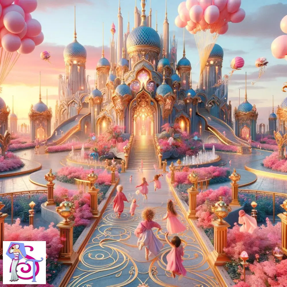 A vibrant scene from The Wonderscape video showcasing colorful landscapes and whimsical characters.