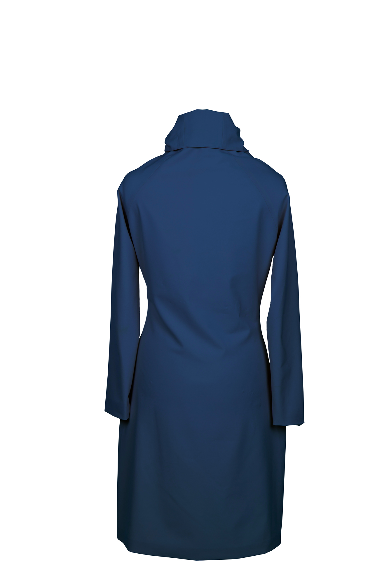 A stylish Snuggle Dress featuring 3/4 sleeves and a high-neck collar, made from a comfortable polyester blend, perfect for work or casual wear.