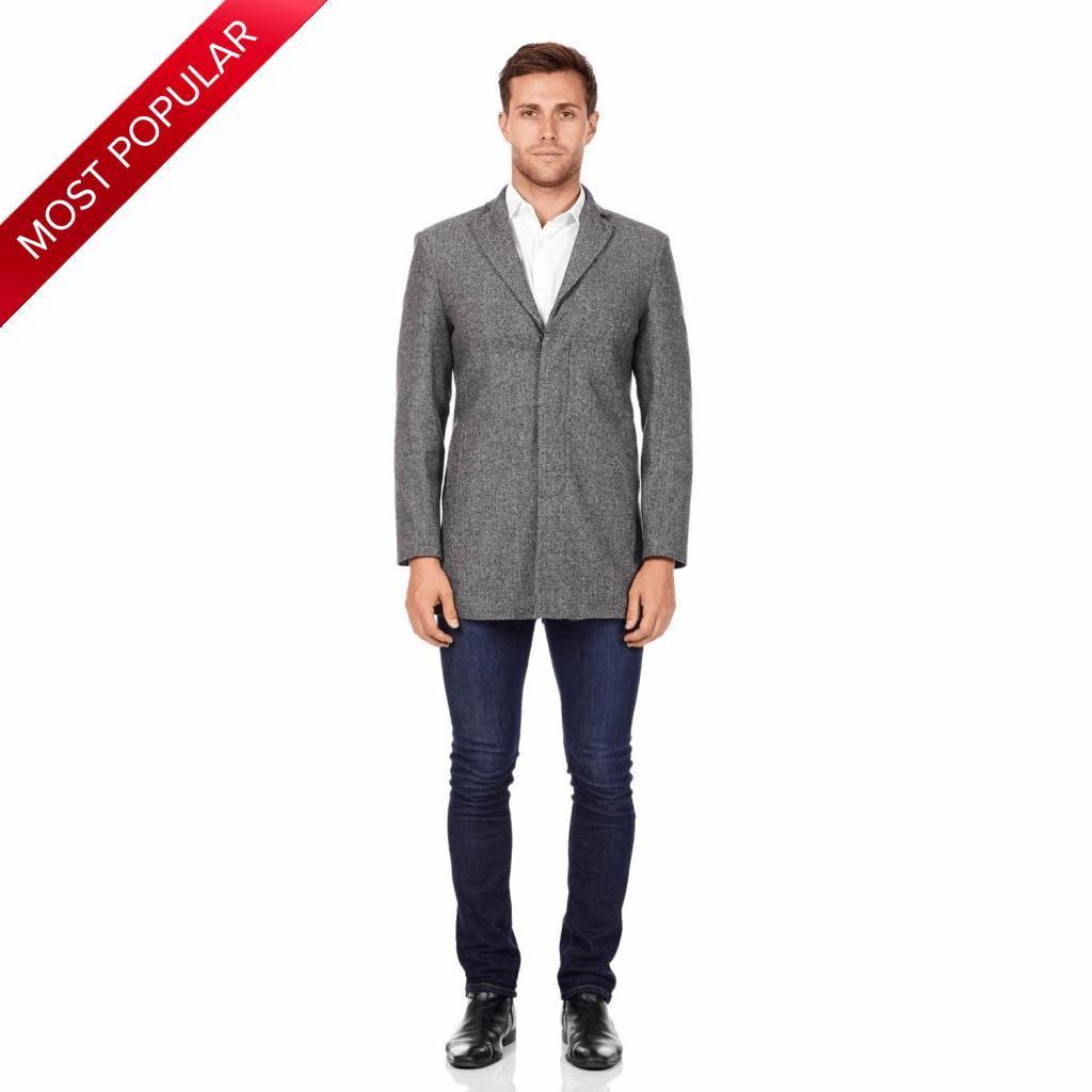 Main De La Creme MAN - Wool Blend Covert Winter Coat image