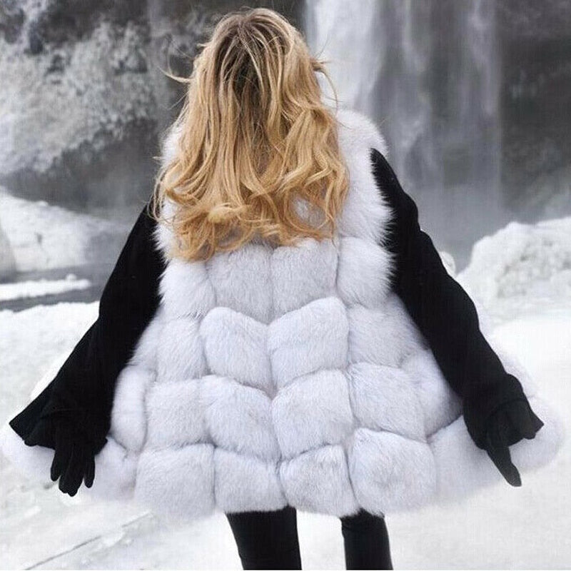 Luxurious high-quality faux fox fur vest coat for women in various colors, showcasing its elegant design and premium materials.