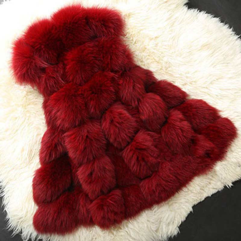 Luxurious high-quality faux fox fur vest coat for women in various colors, showcasing its elegant design and premium materials.