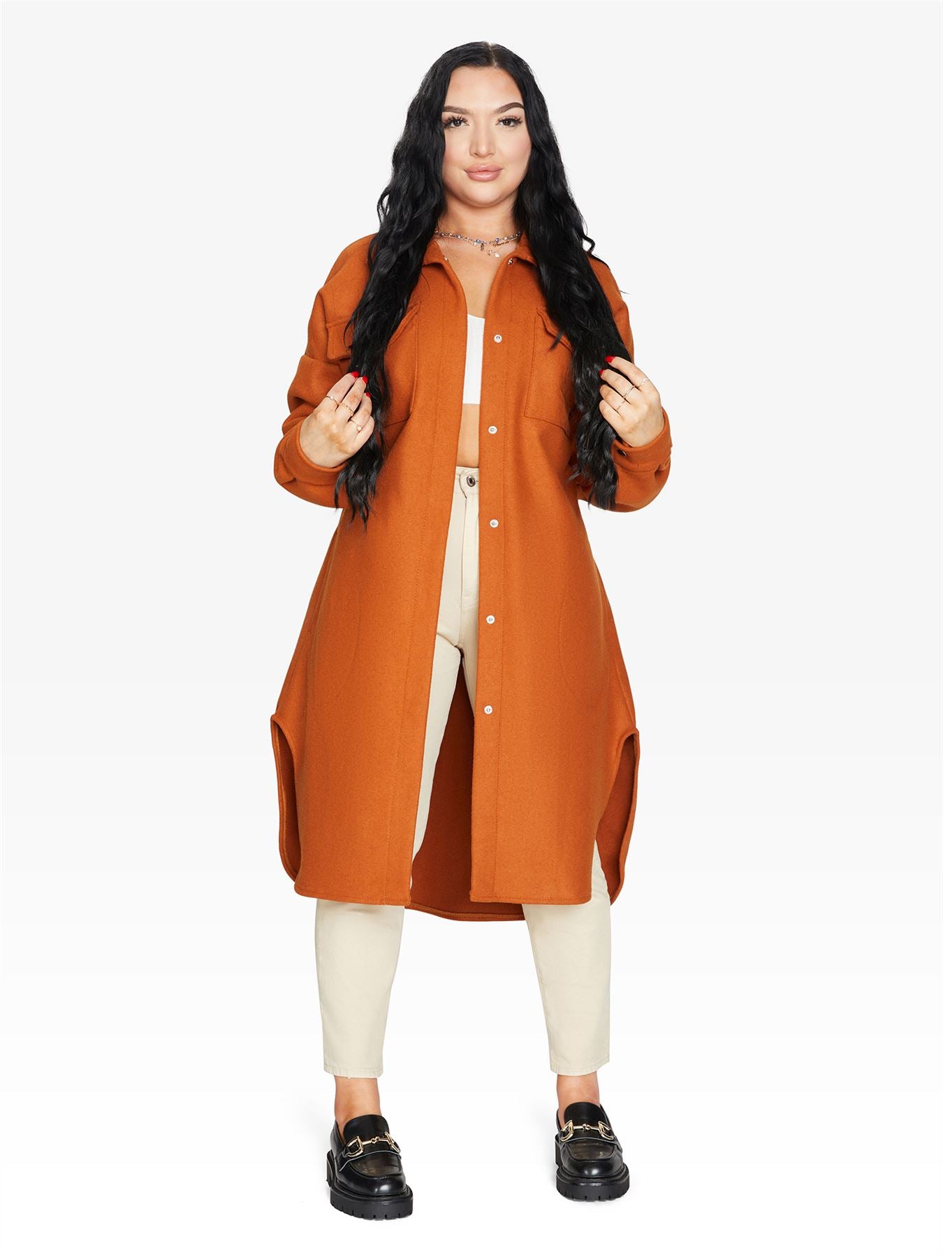 Main Oversized Longline Shacket image